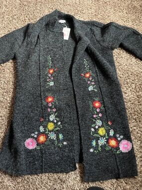 Kamana Charcoal Open Cardigan